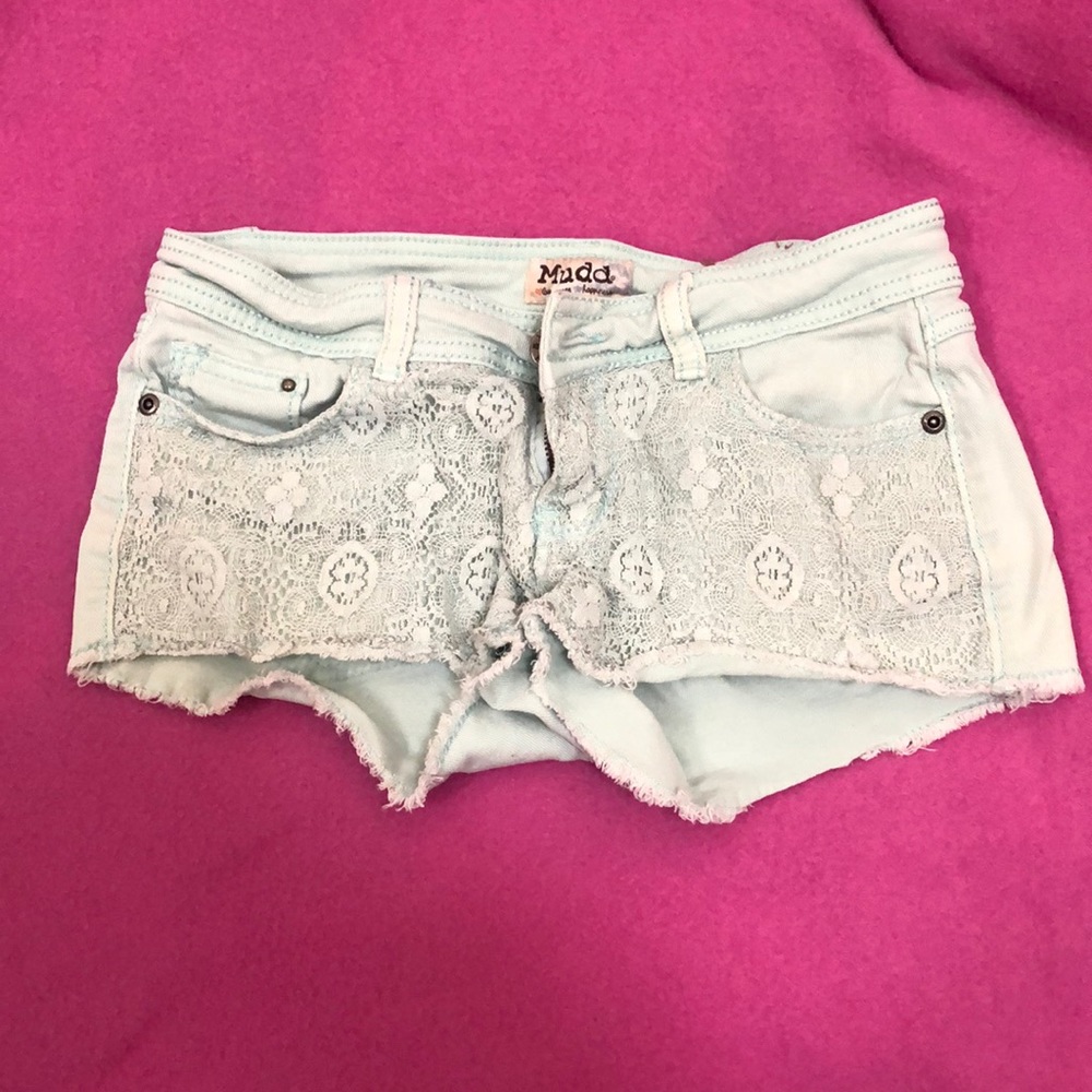 Teal shorts